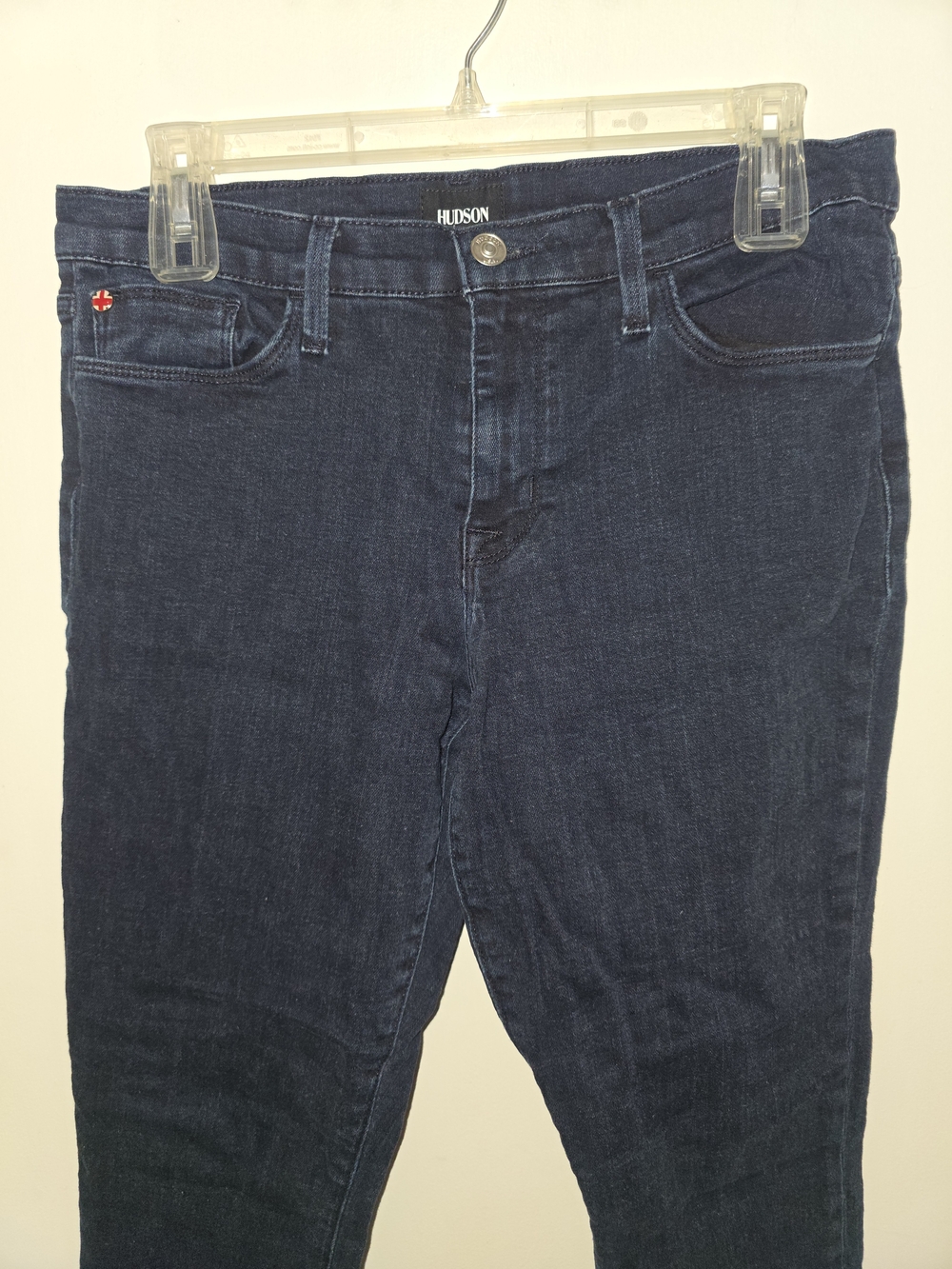 Women's Hudson 29 Dark Denim Skinny "Natalie Blue Bell" Midrise Jeans